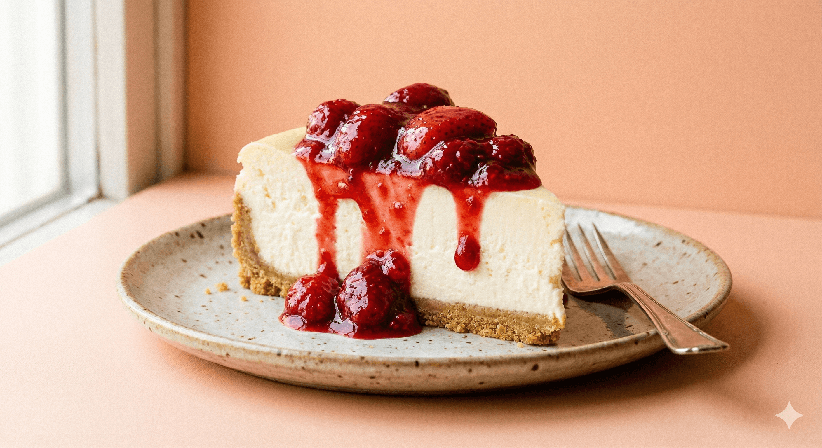 Fatia de Cheesecake Clássica